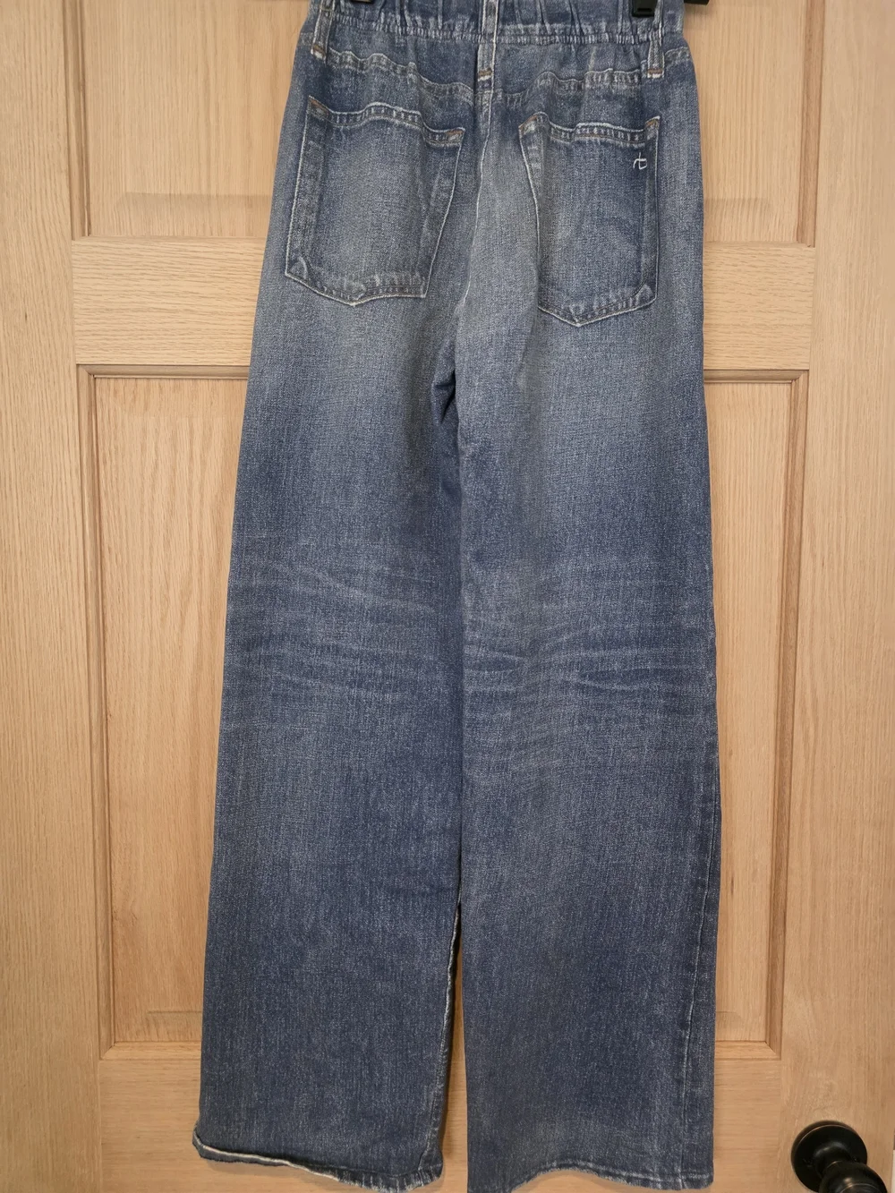 rag & bone Miramar Wide-Leg Jeans in Faded Blue
